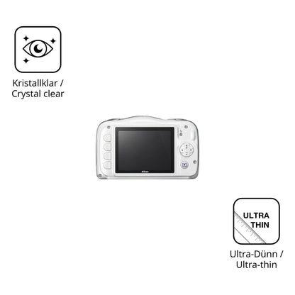 4x Schutzfolie klar für Nikon Coolpix W100 Display (5)