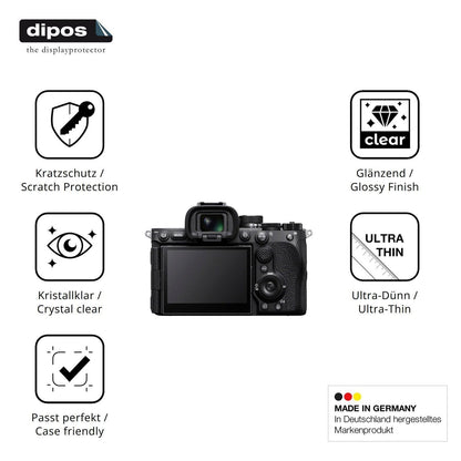 4x Schutzfolie klar für Sony Alpha 7R VI Display-S (7)