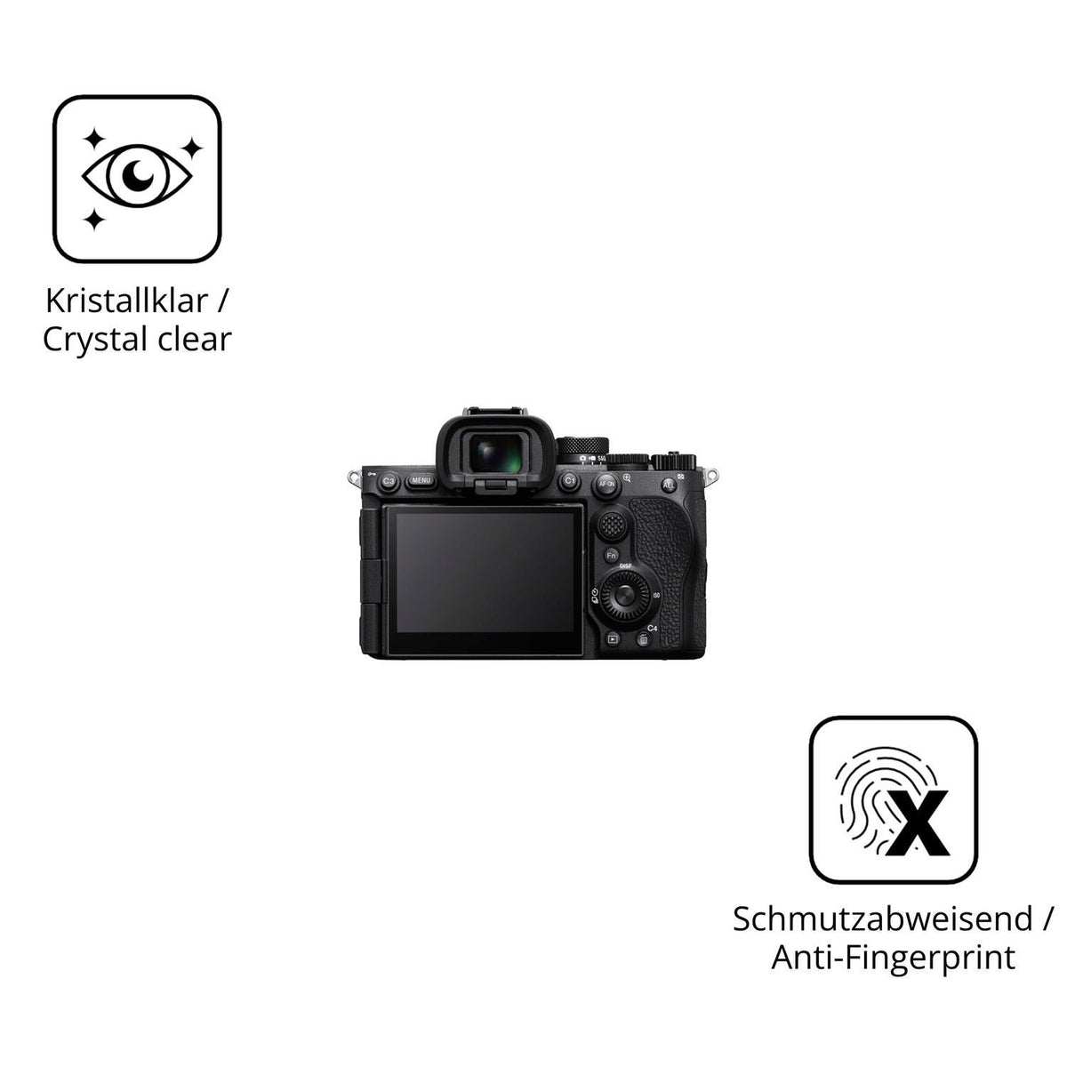 2x 9H Schutzfolie für Sony Alpha 7R VI Panzerfolie (5)