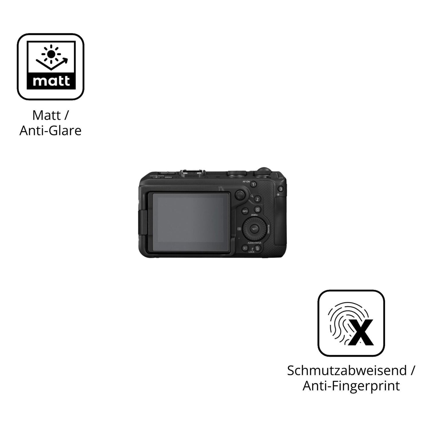 4x Schutzfolie matt für Canon EOS R6 V Display-Sch (5)