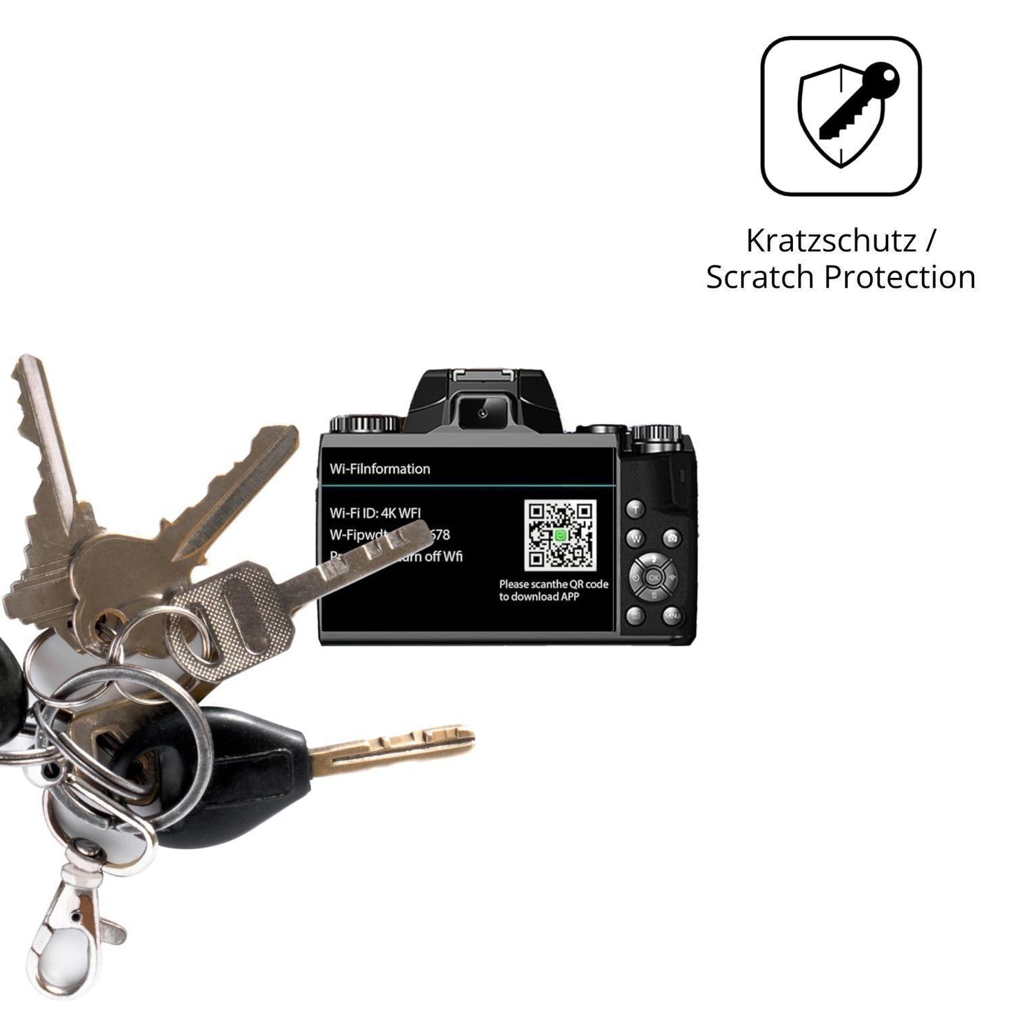 4x Schutzfolie klar für Fine Life Pro W5 Display-S (4)