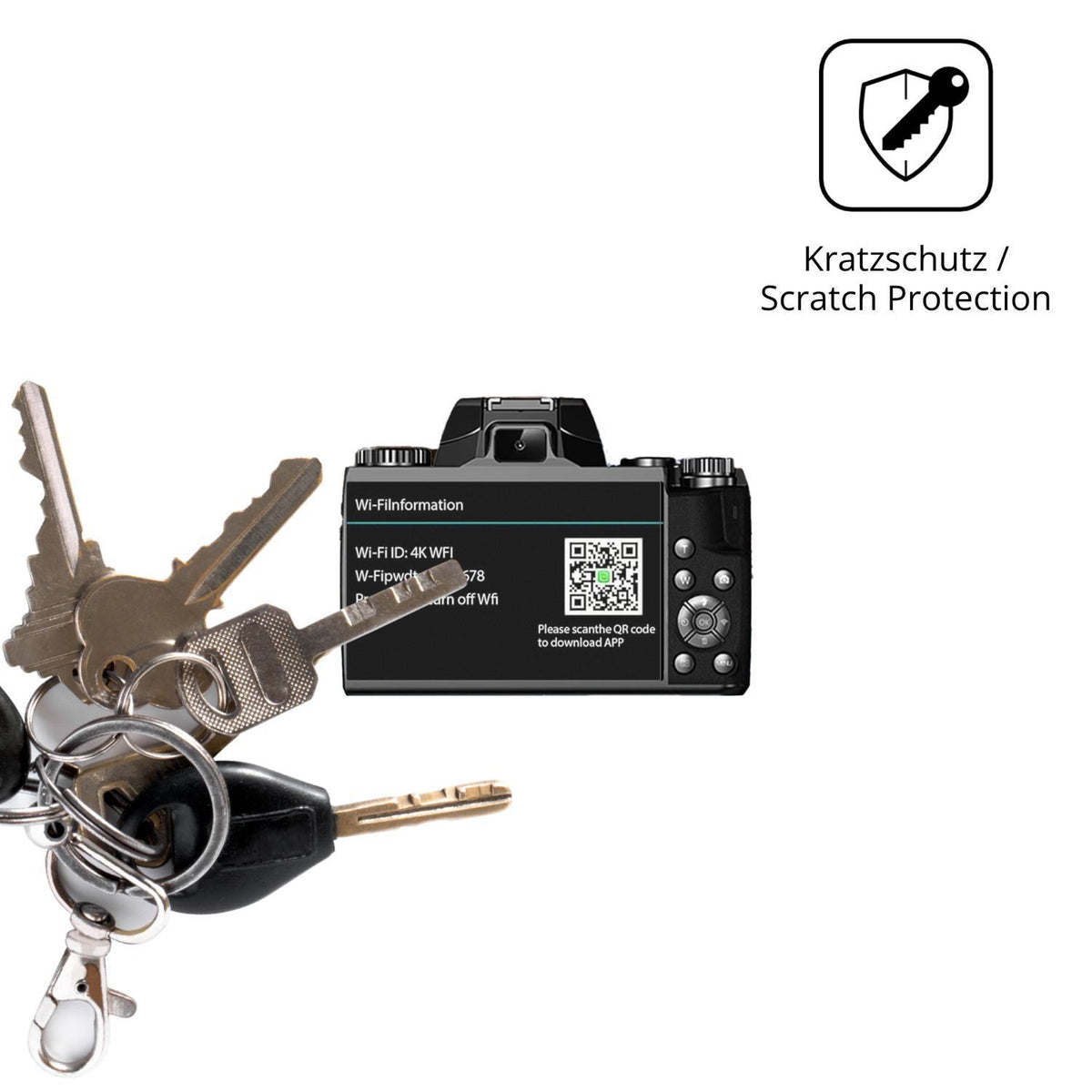 4x Schutzfolie matt für Fine Life Pro W5 Display-S (4)