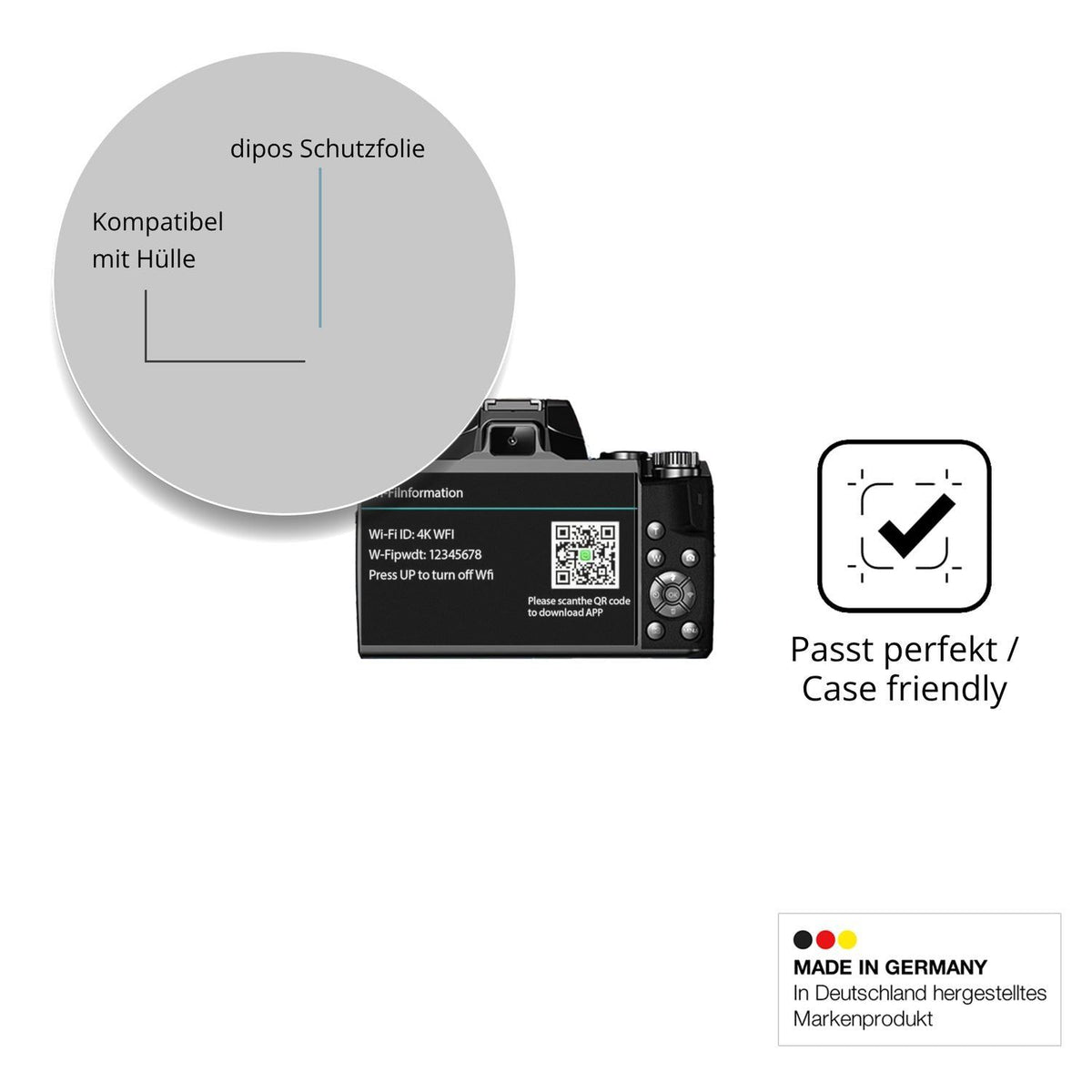 4x Schutzfolie matt für Fine Life Pro W5 Display-S (6)