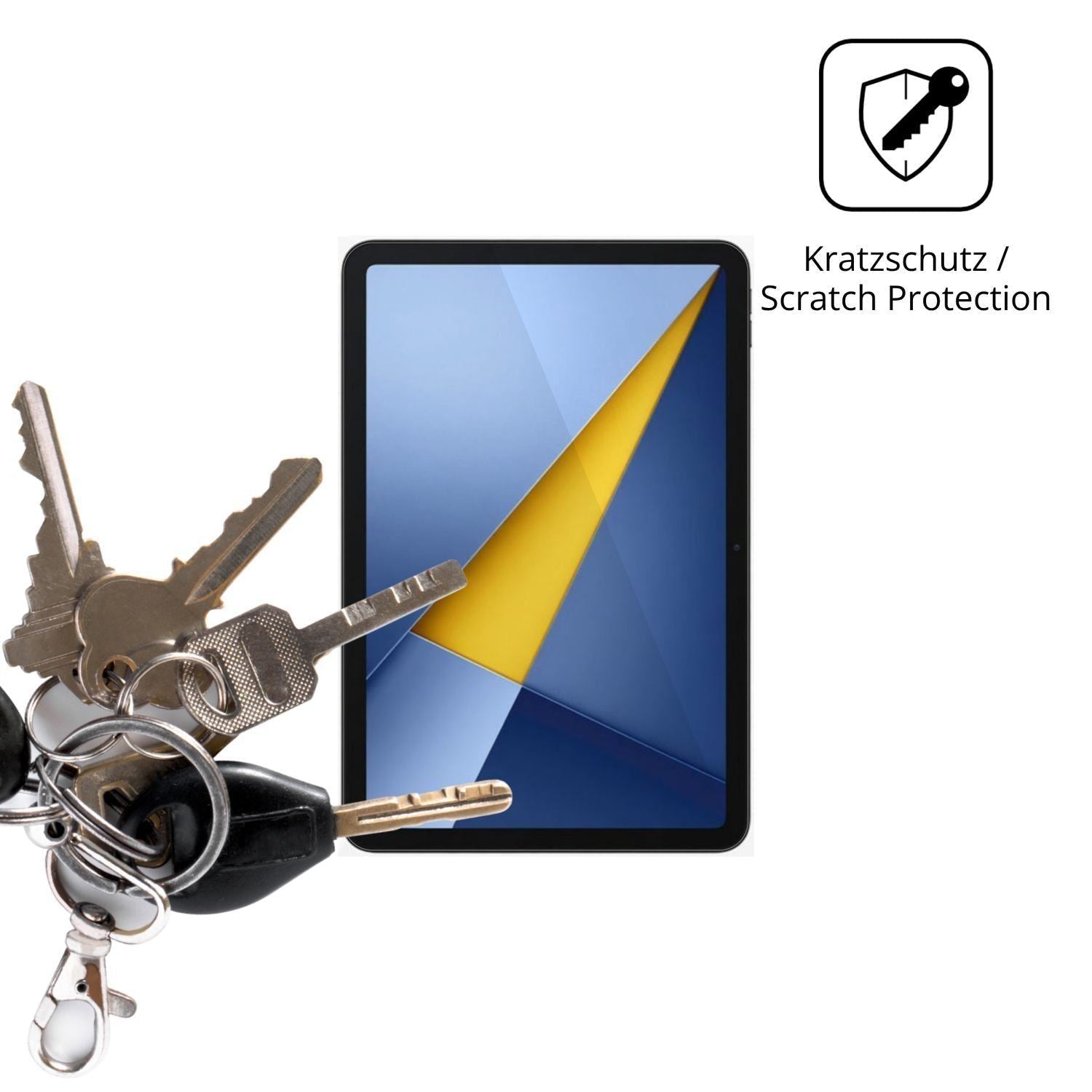 2x Schutzfolie klar für POCO Pad C1 Display-Schutz (4)