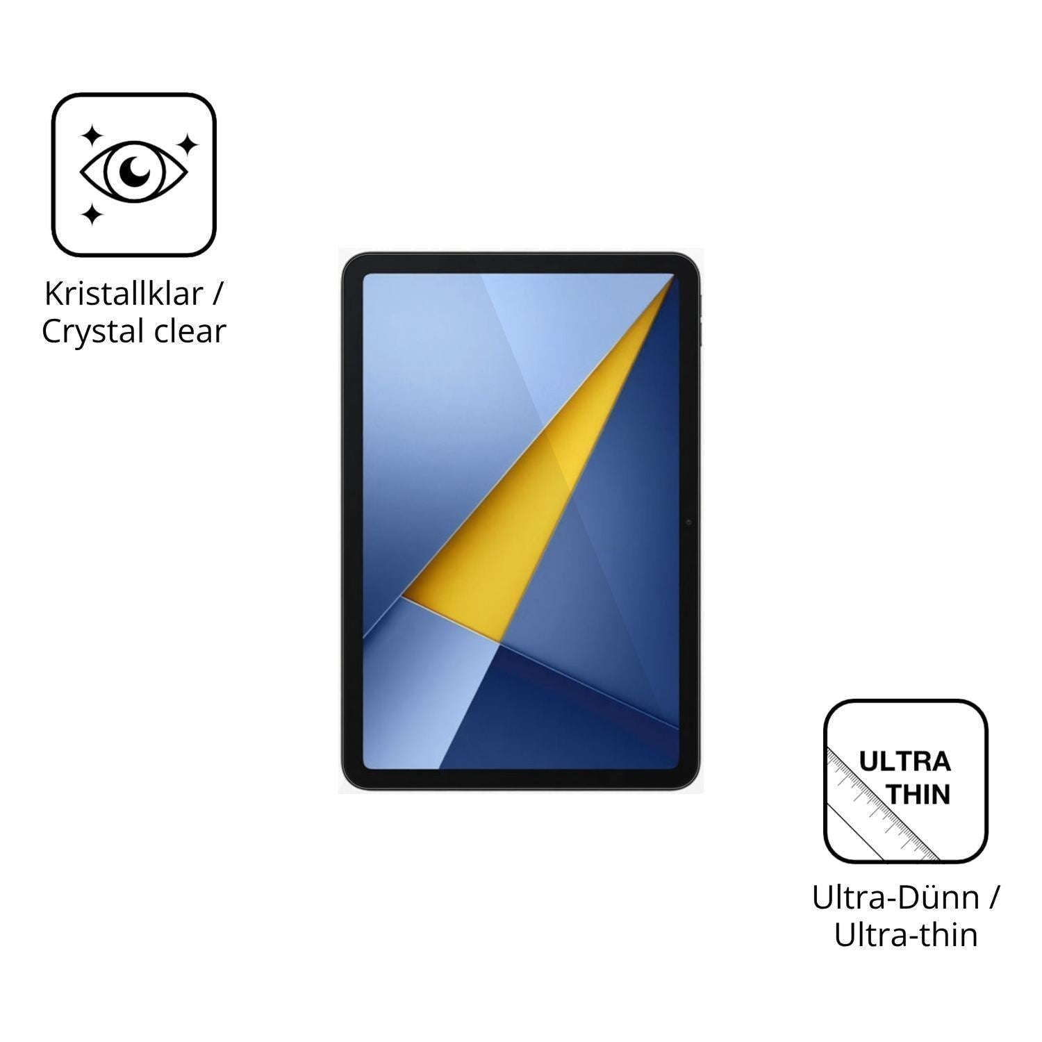 2x Schutzfolie klar für POCO Pad C1 Display-Schutz (5)