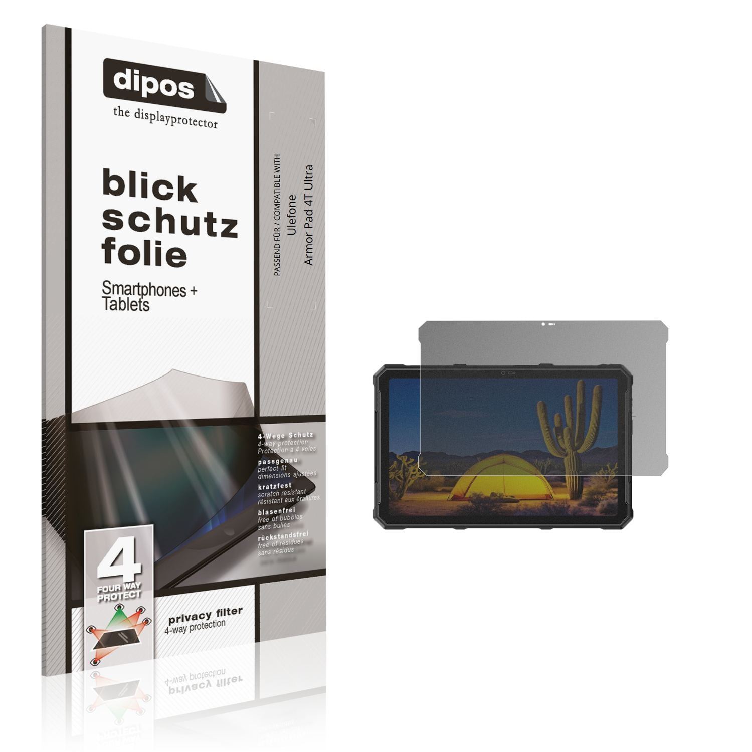 Blickschutzfolie für Ulefone Armor Pad 4T Ultra ma (1)