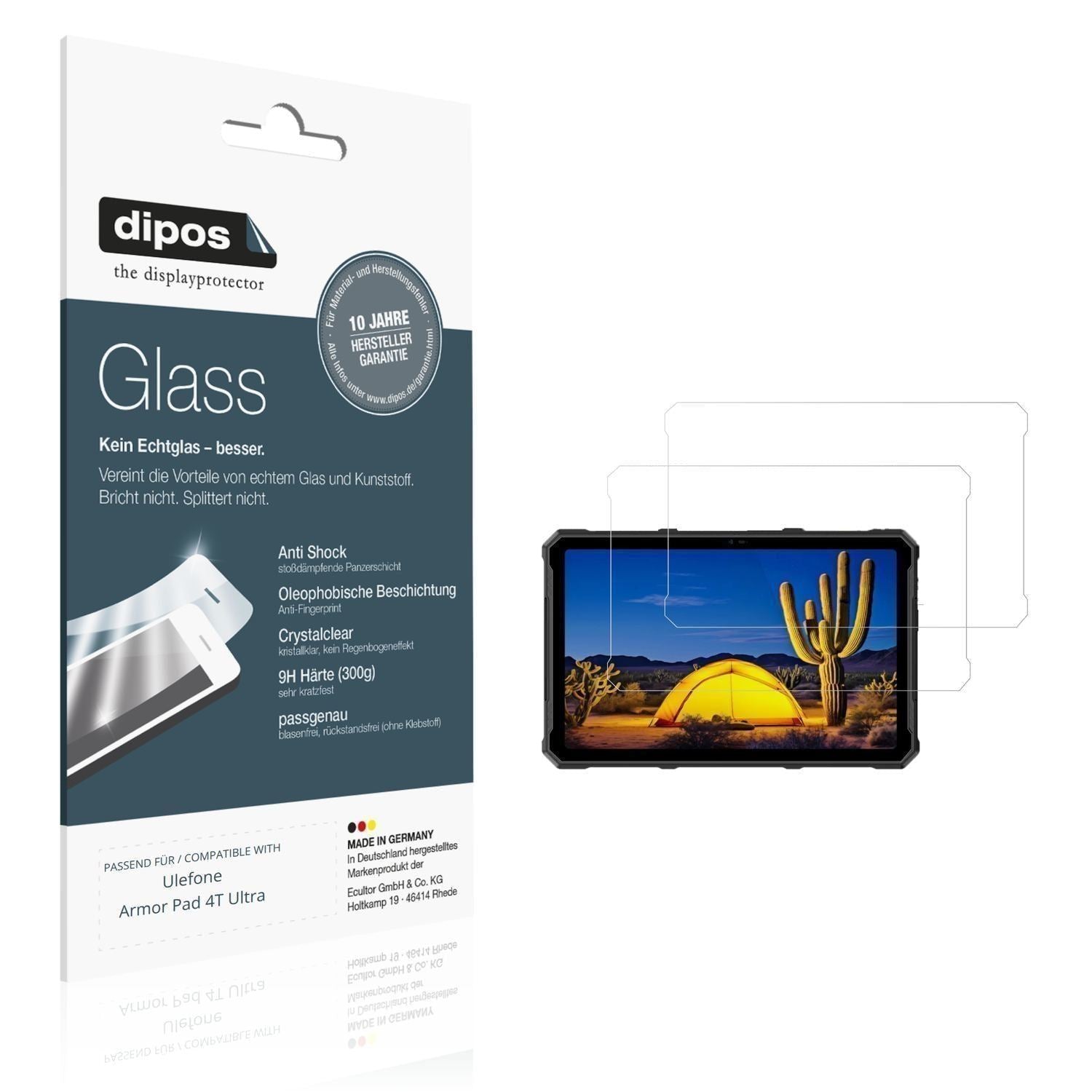 2x 9H Schutzfolie für Ulefone Armor Pad 4T Ultra P (1)