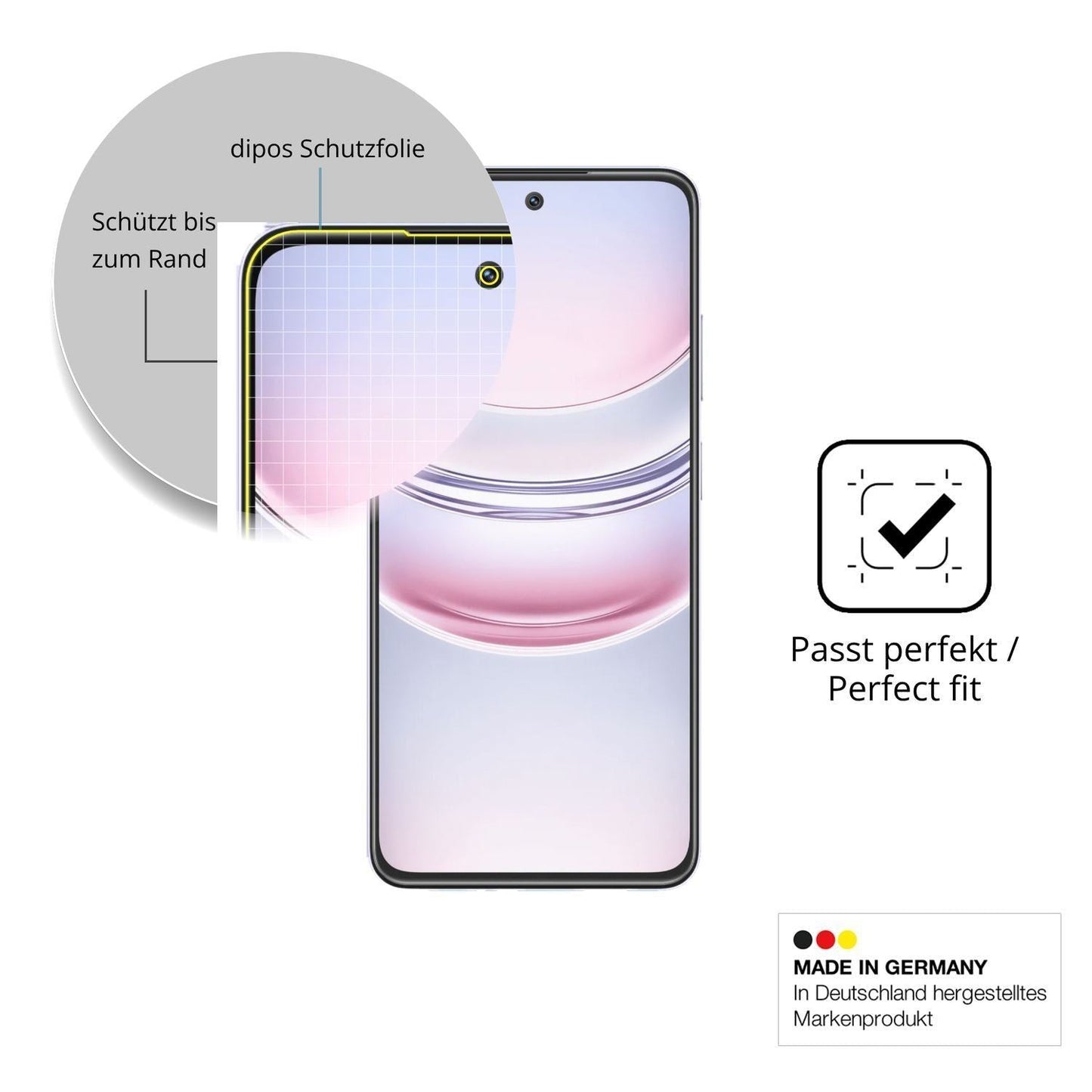 2x Full Cover Schutzfolie matt für Realme C73 (6)