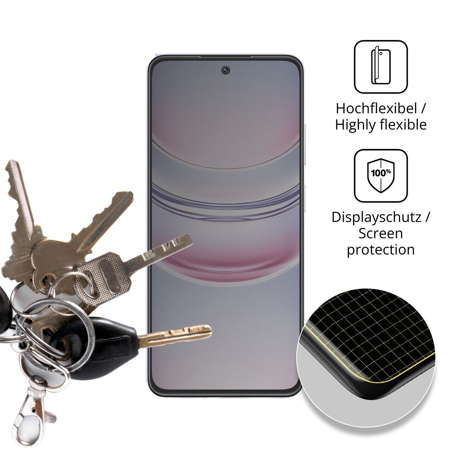 Full Cover Privacy Blickschutzfolie für Realme C73 (3)