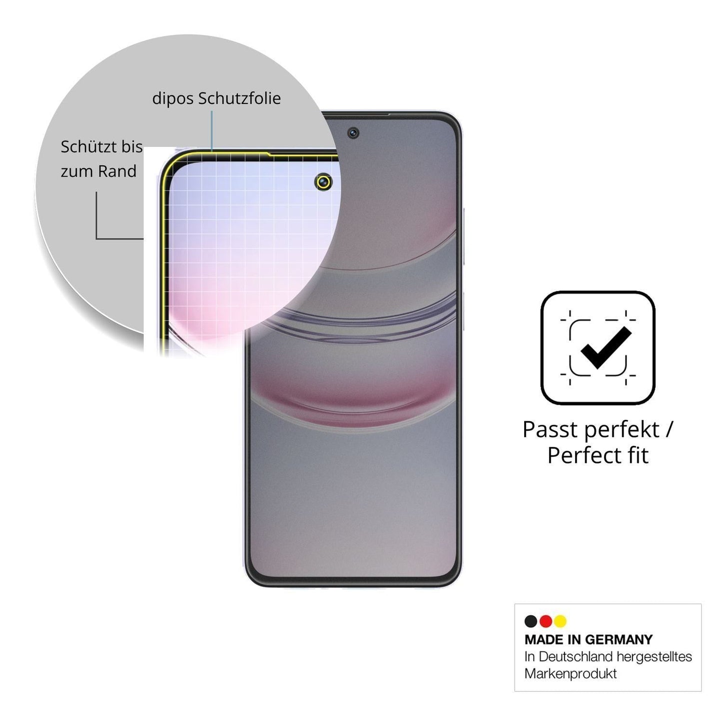 Full Cover Privacy Blickschutzfolie für Realme C73 (4)
