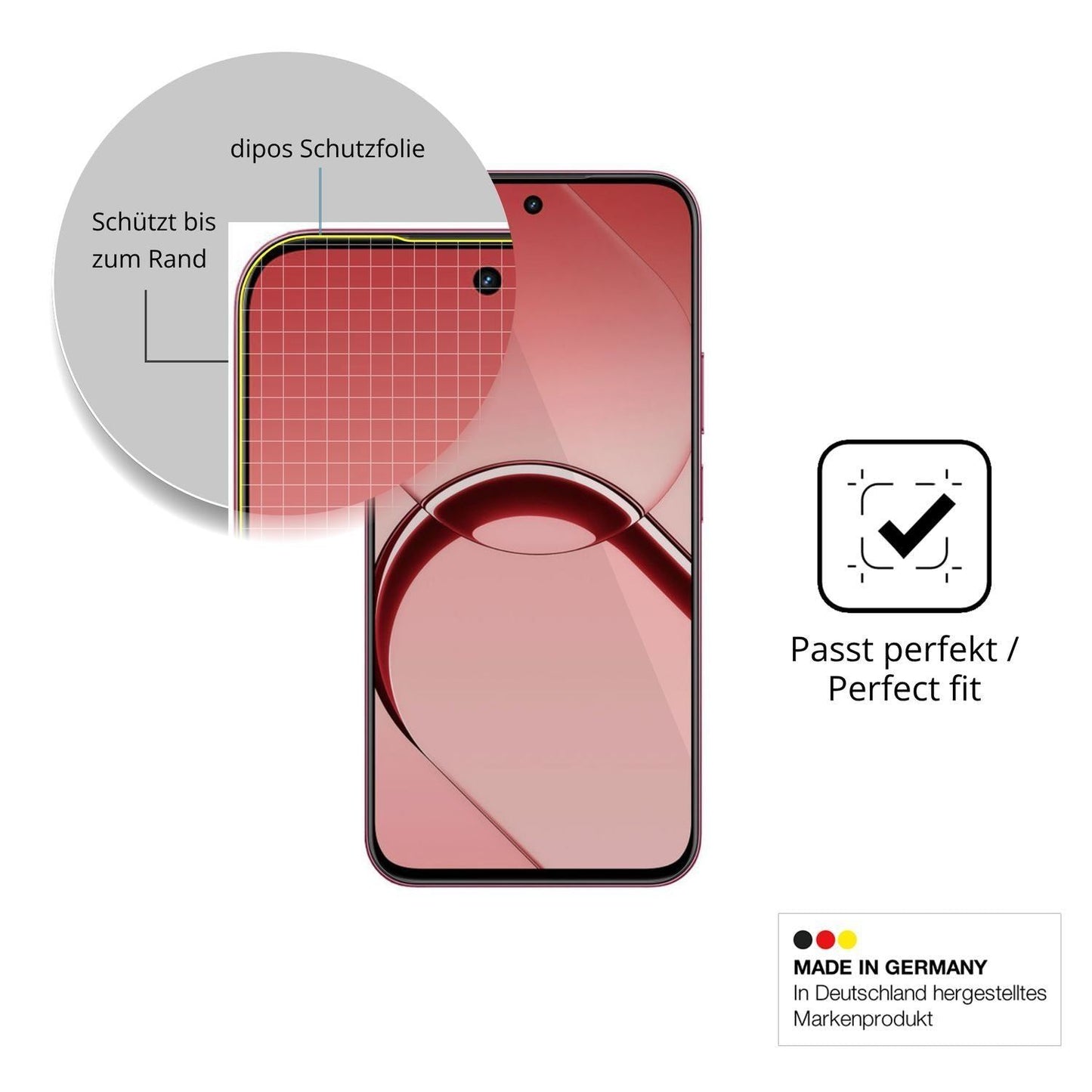 2x 3D Full Cover Schutzfolie für Realme 16T (6)
