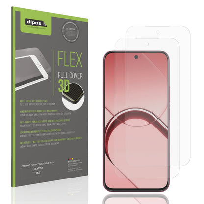 2x Full Cover Schutzfolie matt für Realme 16T (1)