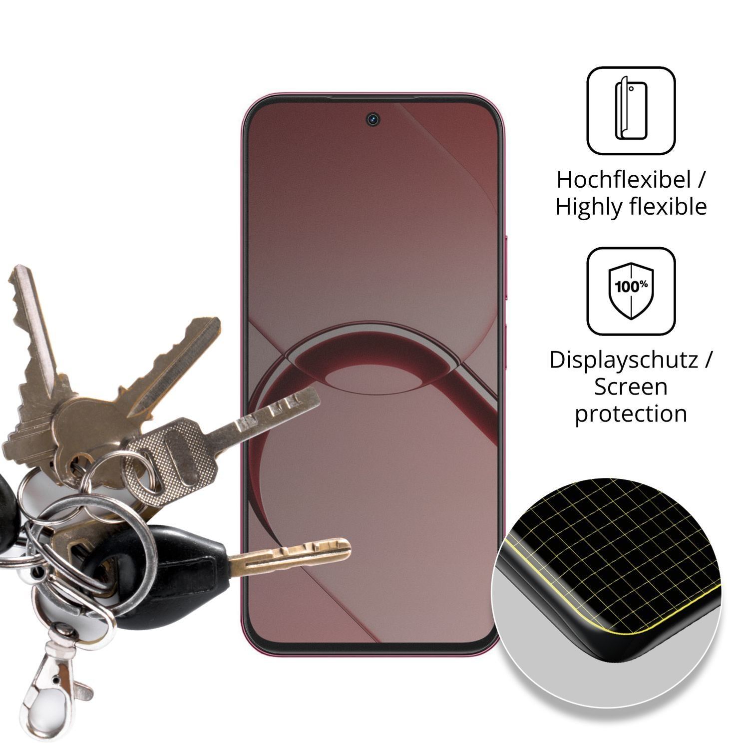 Full Cover Privacy Blickschutzfolie für Realme 16T (3)