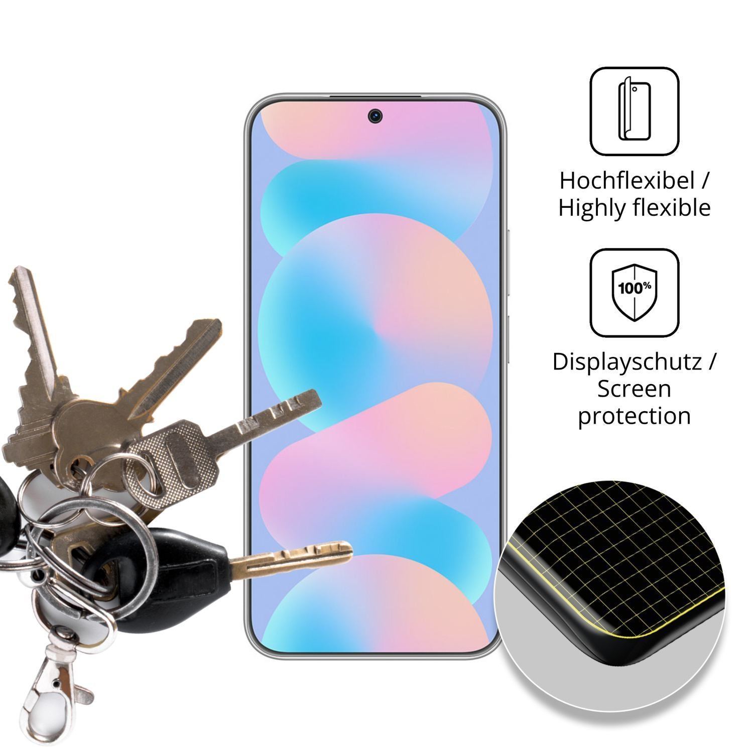 2x Full Cover Schutzfolie matt für Huawei Nova 16z (3)