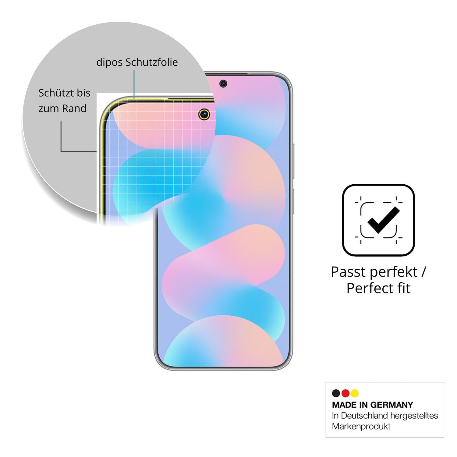 2x Full Cover Schutzfolie matt für Huawei Nova 16z (6)