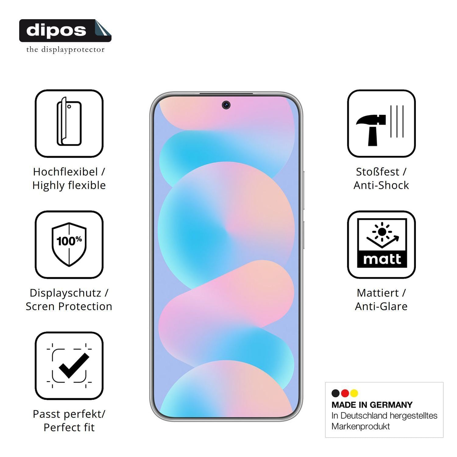 2x Full Cover Schutzfolie matt für Huawei Nova 16z (7)