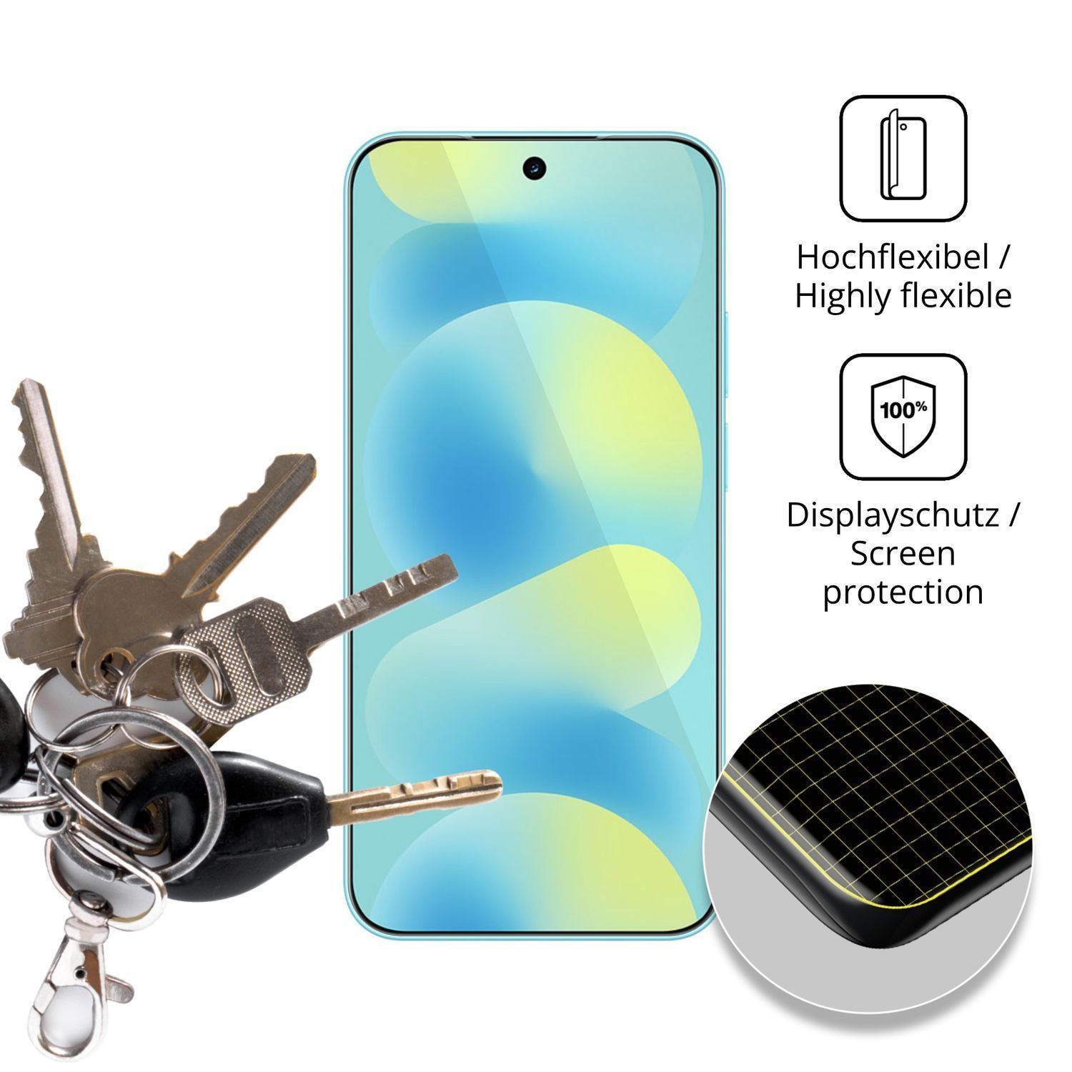 2x 3D Full Cover Schutzfolie für Huawei Nova 16 (3)
