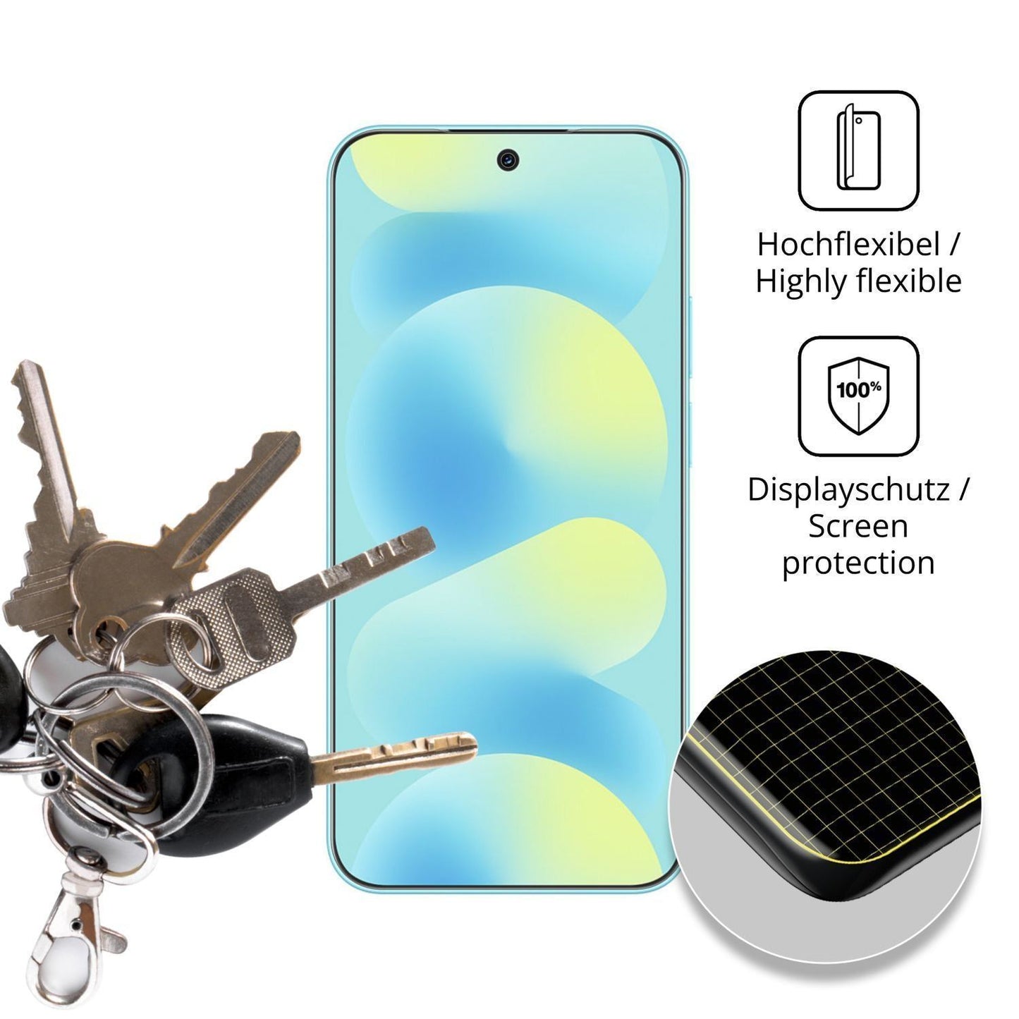 2x Full Cover Schutzfolie matt für Huawei Nova 16 (3)
