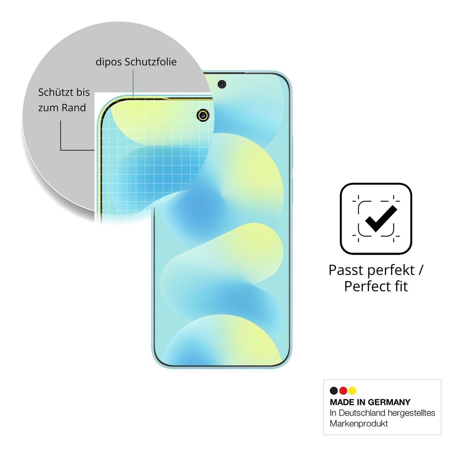 2x Full Cover Schutzfolie matt für Huawei Nova 16 (6)