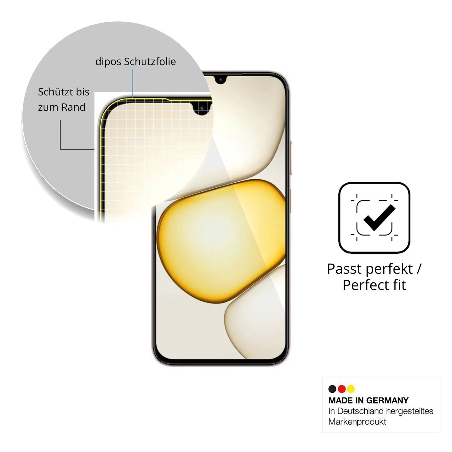 2x 3D Full Cover Schutzfolie für Realme C100x (6)
