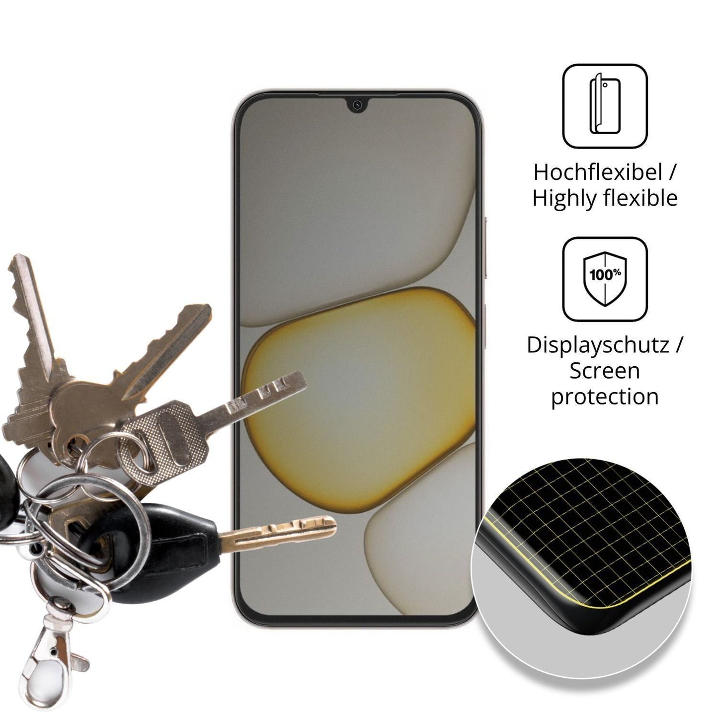 Full Cover Privacy Blickschutzfolie für Realme C10 (3)