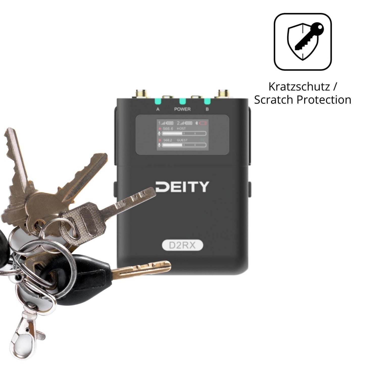 4x Schutzfolie matt für Deity DBTX D2RX DIFB Displ (4)