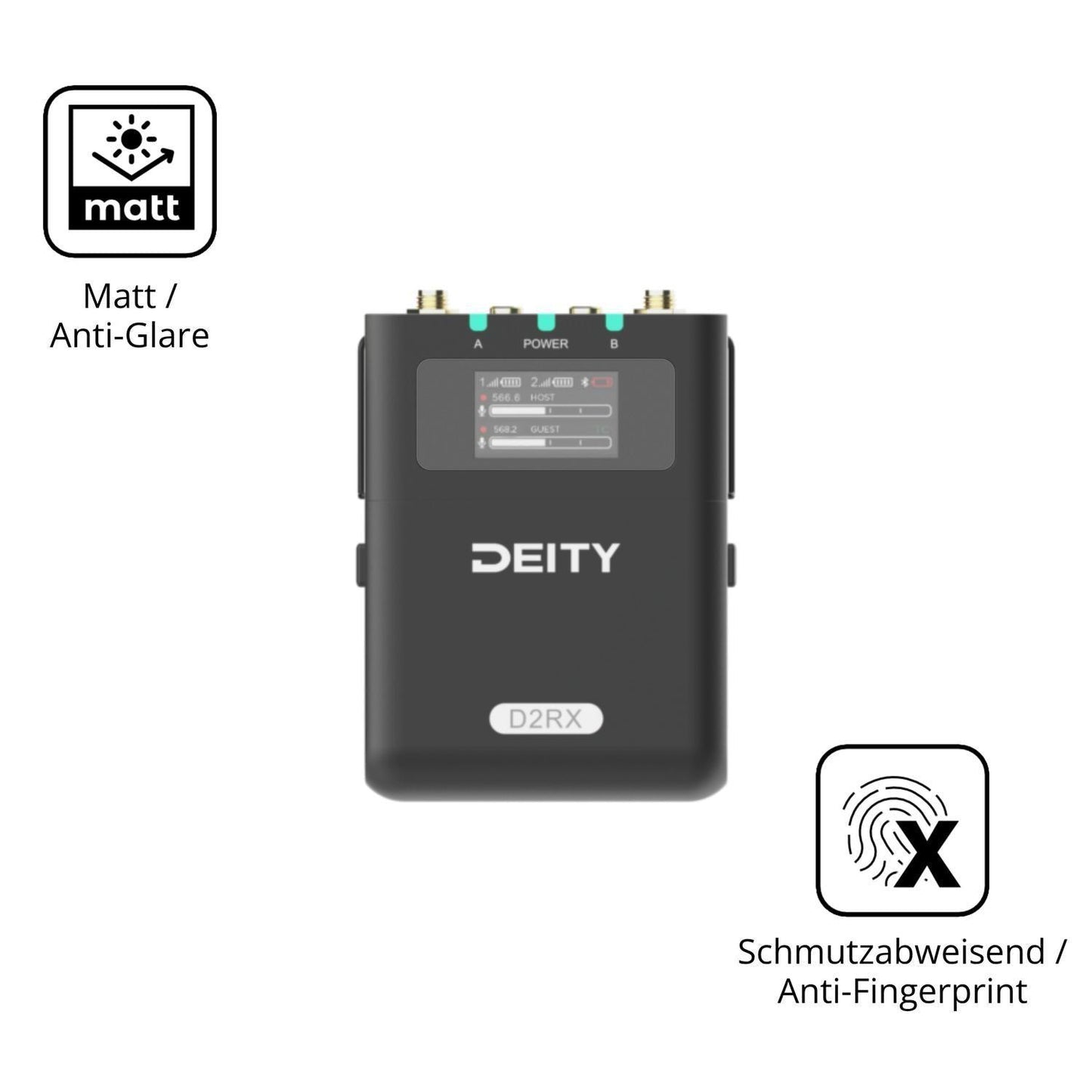 4x Schutzfolie matt für Deity DBTX D2RX DIFB Displ (5)