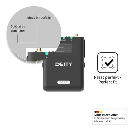 Blickschutzfolie für Deity DBTX D2RX DIFB matt Sch (4)