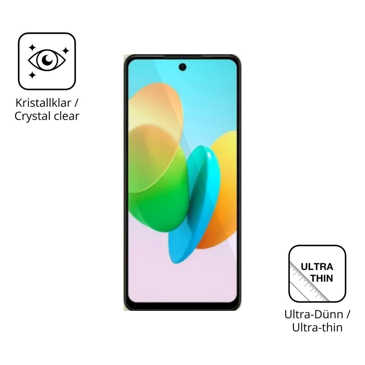 4x Schutzfolie klar für Tecno Spark 50 Pro Display (5)