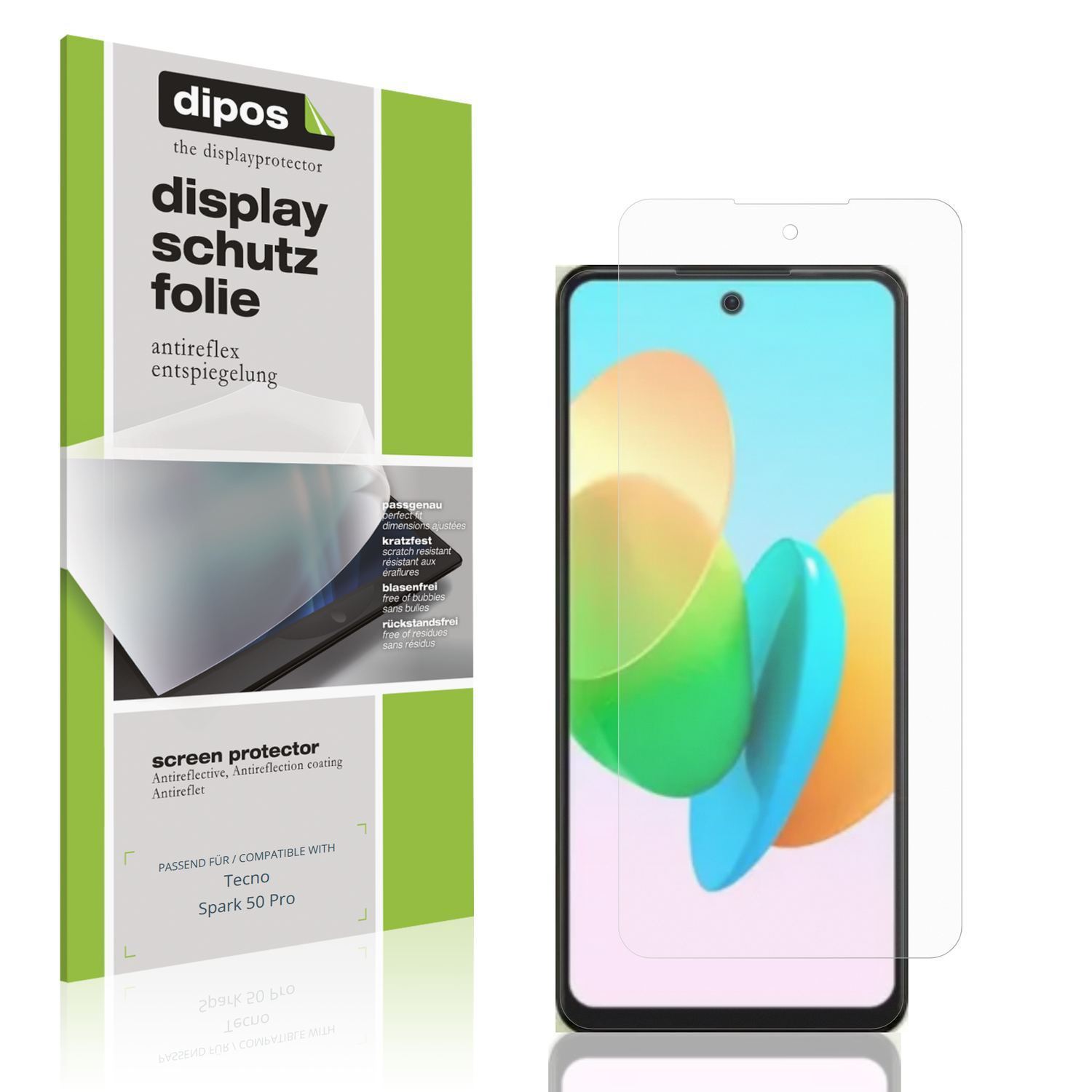 4x Schutzfolie matt für Tecno Spark 50 Pro Display (1)