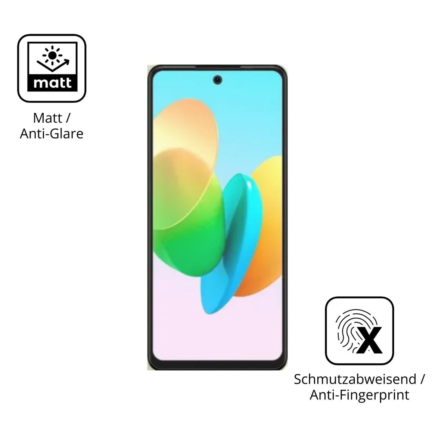 4x Schutzfolie matt für Tecno Spark 50 Pro Display (5)