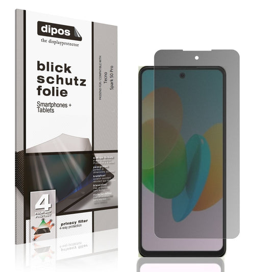 Blickschutzfolie für Tecno Spark 50 Pro matt Schut (1)