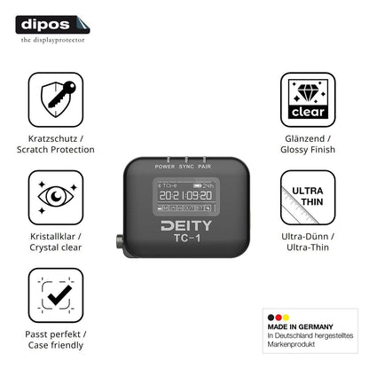 4x Schutzfolie klar für Deity TC-1 Display-Schutzf (7)