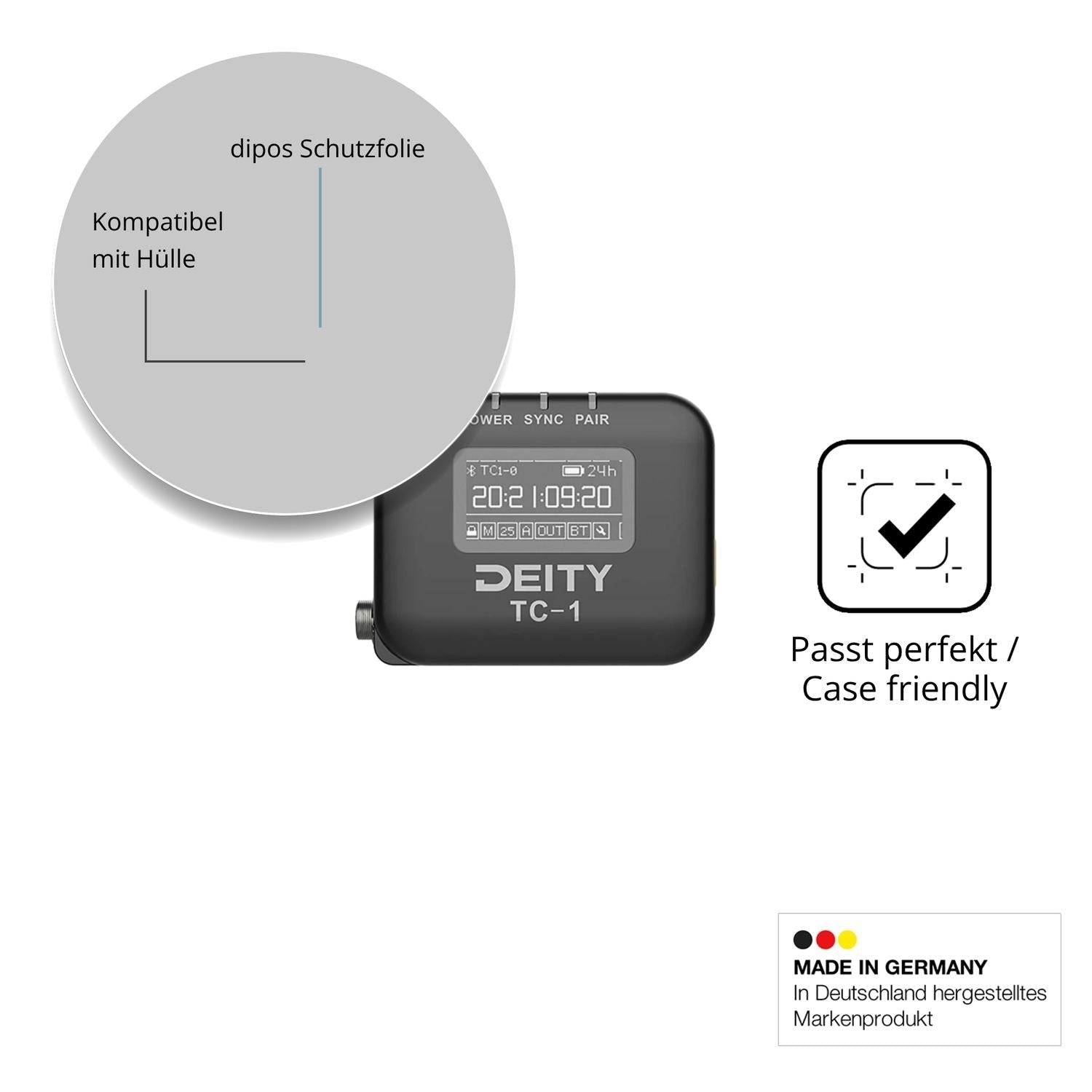 4x Schutzfolie matt für Deity TC-1 Display-Schutzf (6)