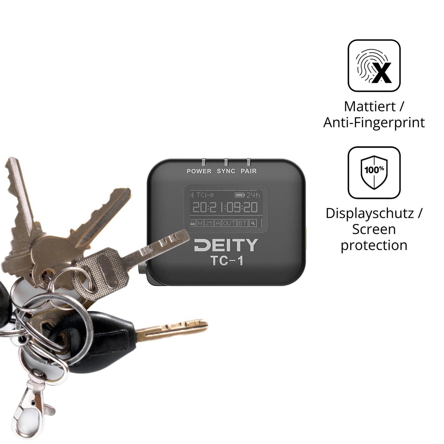 Blickschutzfolie für Deity TC-1 matt Schutzfolie P (3)