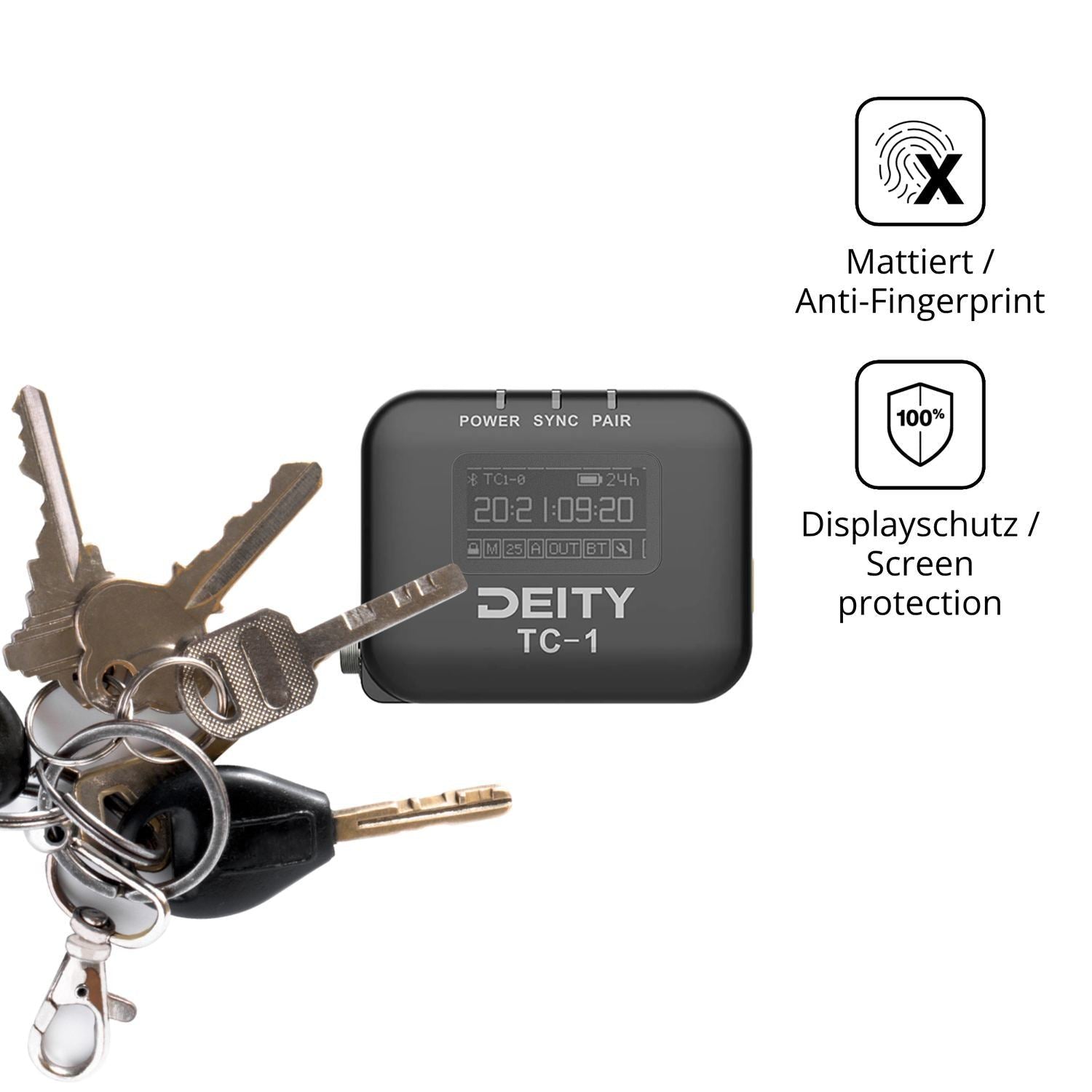 Blickschutzfolie für Deity TC-1 matt Schutzfolie P (3)