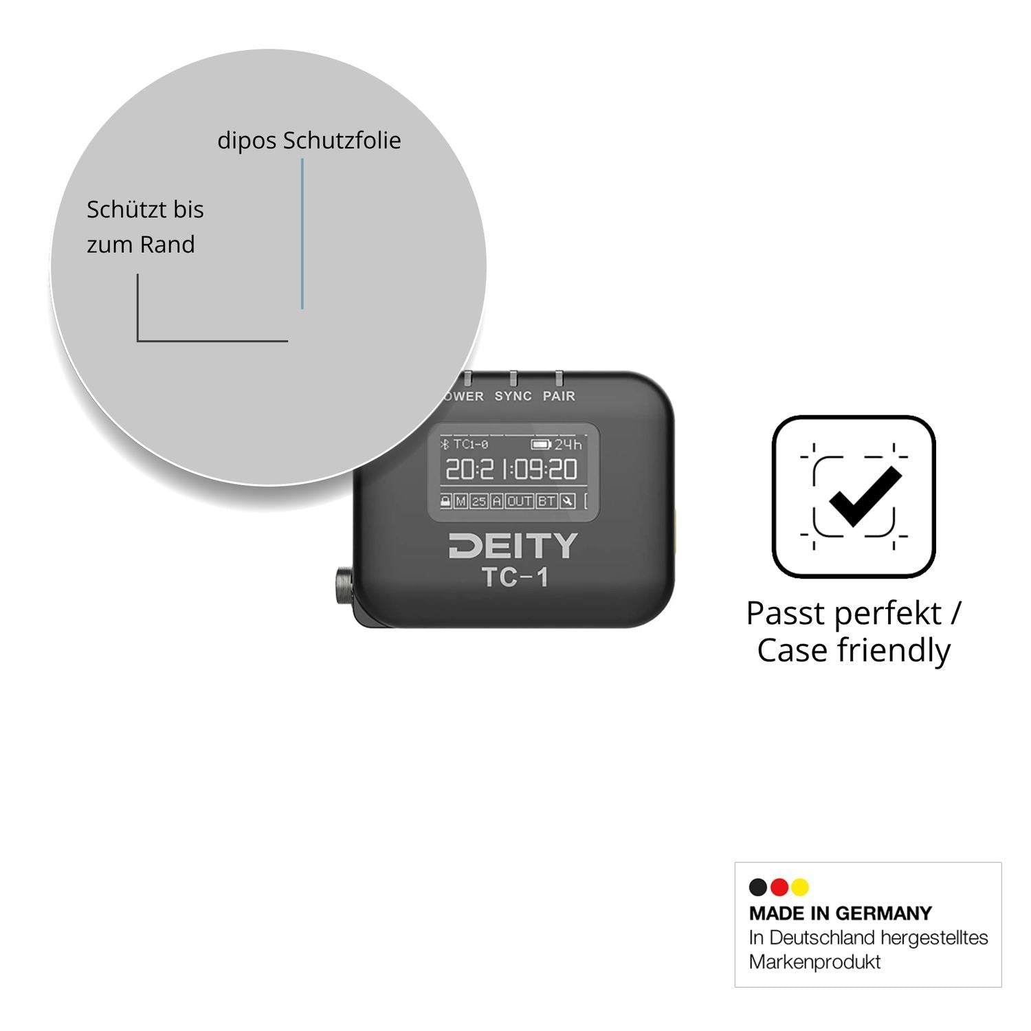 2x 9H Schutzfolie für Deity TC-1 Panzerfolie (6)