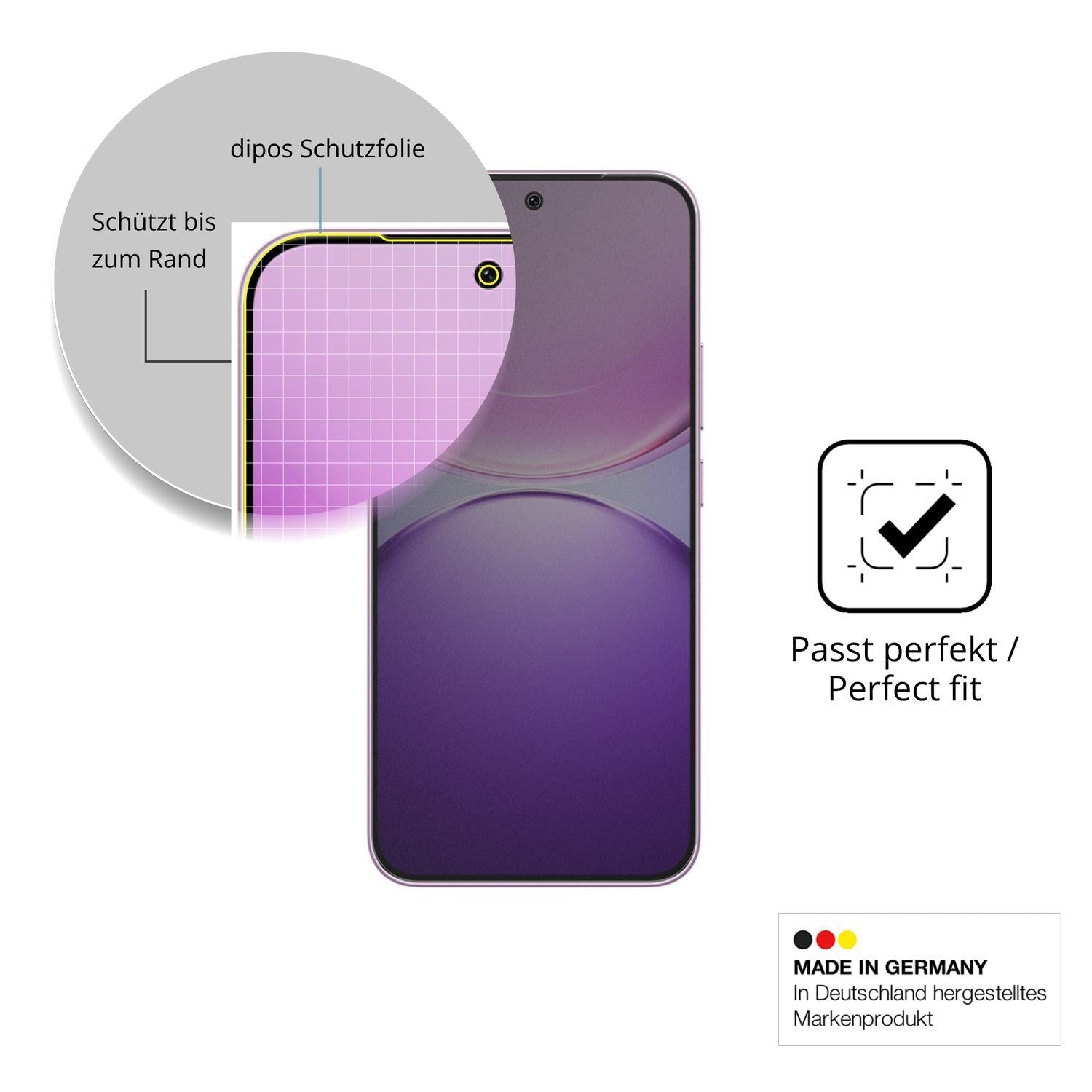 Blickschutzfolie für Vivo Y600 Turbo matt Schutzfo (4)