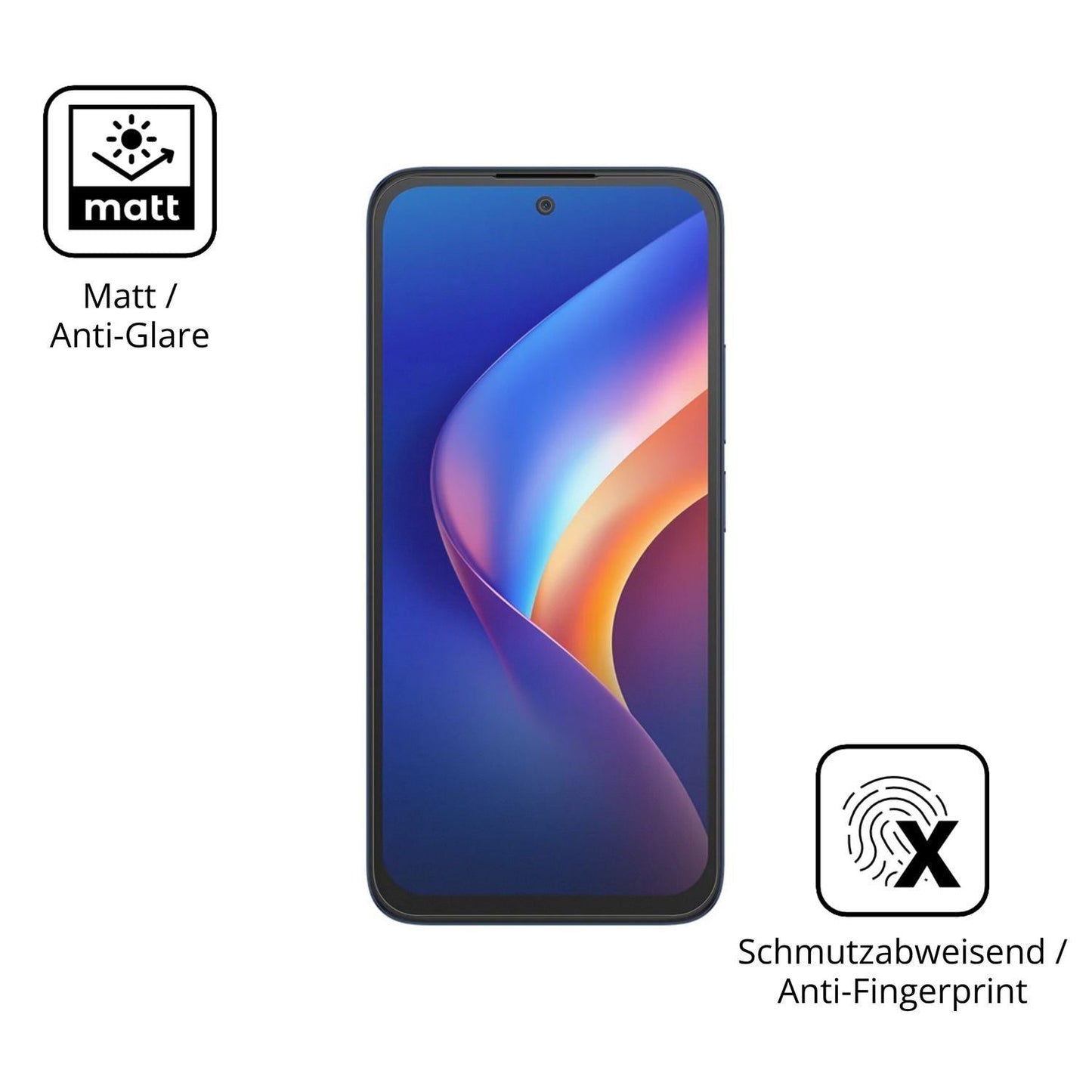 4x Schutzfolie matt für TCL K70 XE Display-Schutzf (5)