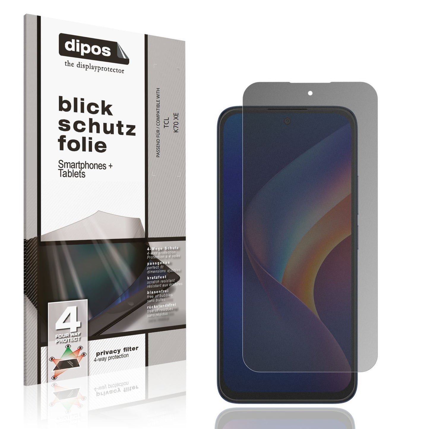 Blickschutzfolie für TCL K70 XE matt Schutzfolie P (1)