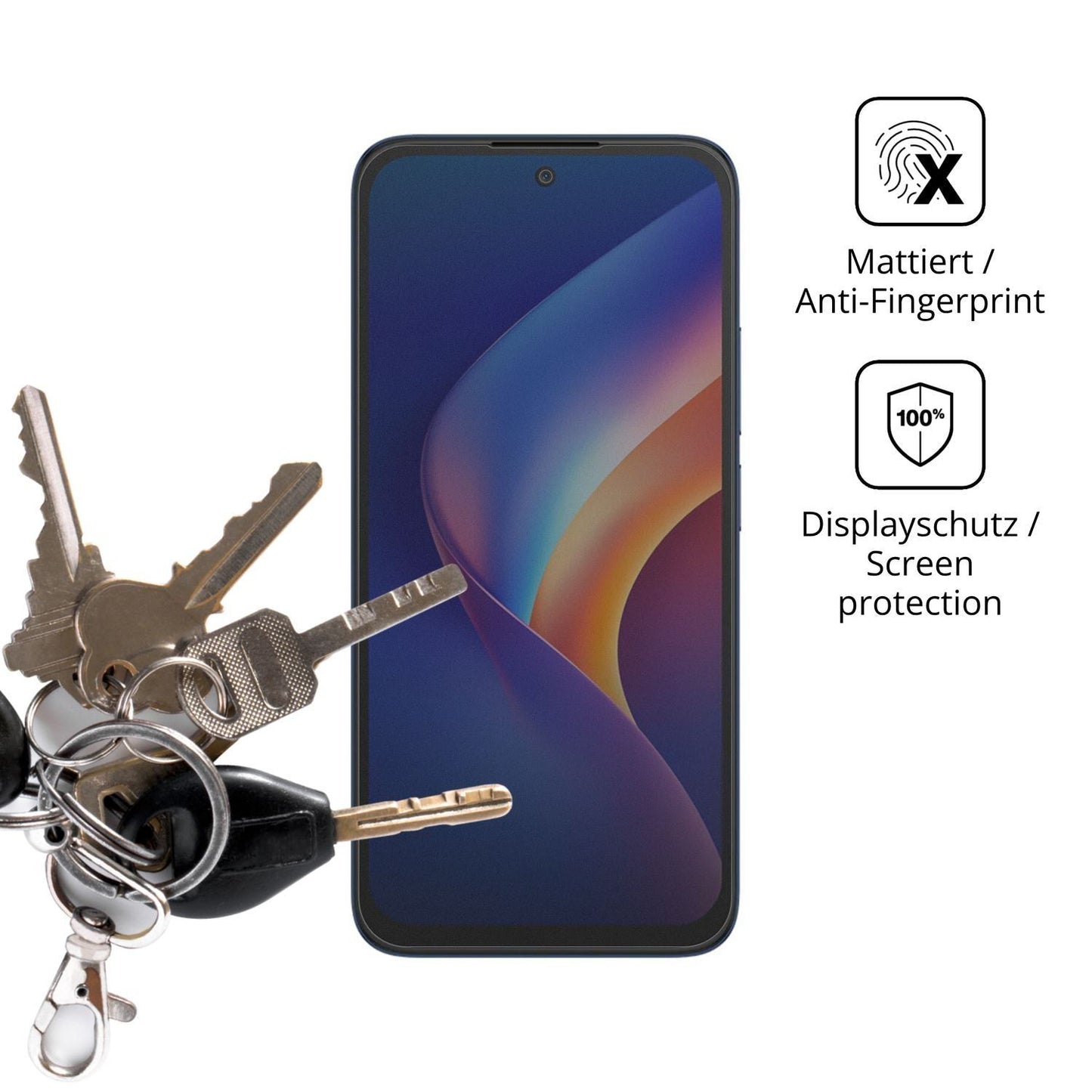 Blickschutzfolie für TCL K70 XE matt Schutzfolie P (3)
