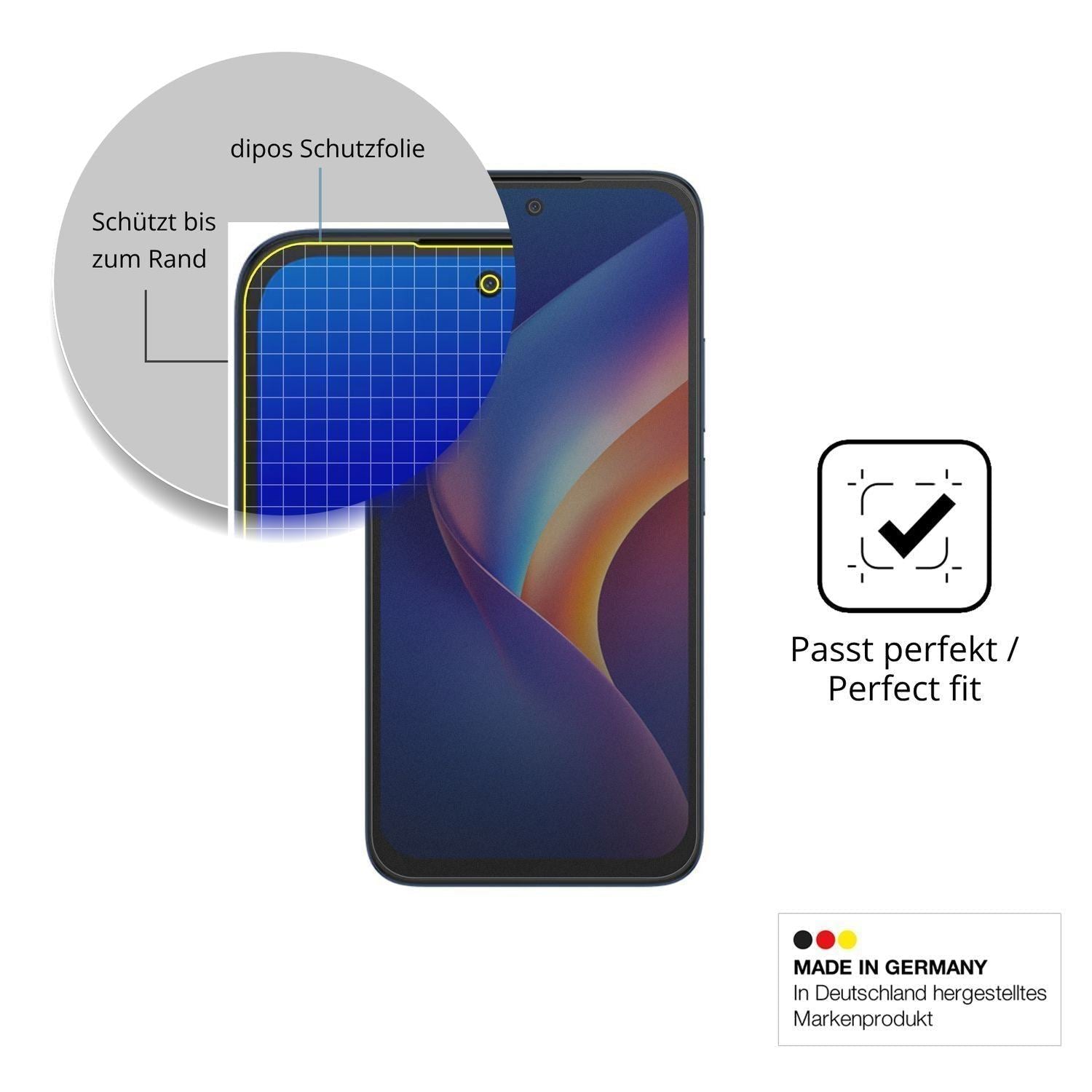 Blickschutzfolie für TCL K70 XE matt Schutzfolie P (4)