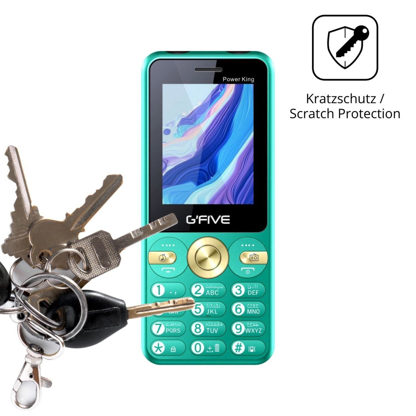 4x Schutzfolie klar für GFive Power King New Displ (4)