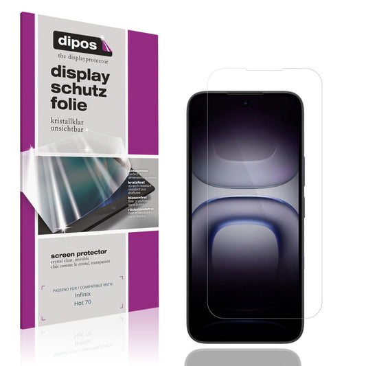 4x Schutzfolie klar für Infinix Hot 70 Display-Sch (1)