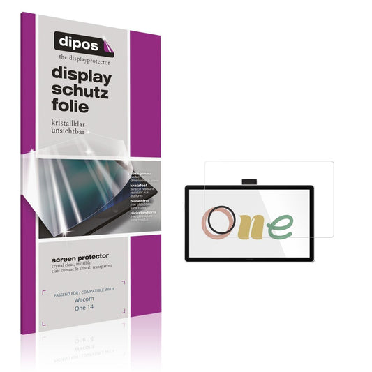 2x Schutzfolie klar für Wacom One 14 Display-Schut (1)