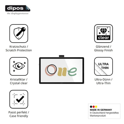 2x Schutzfolie klar für Wacom One 14 Display-Schut (7)