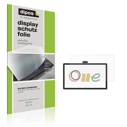 2x Schutzfolie matt für Wacom One 14 Display-Schut (1)