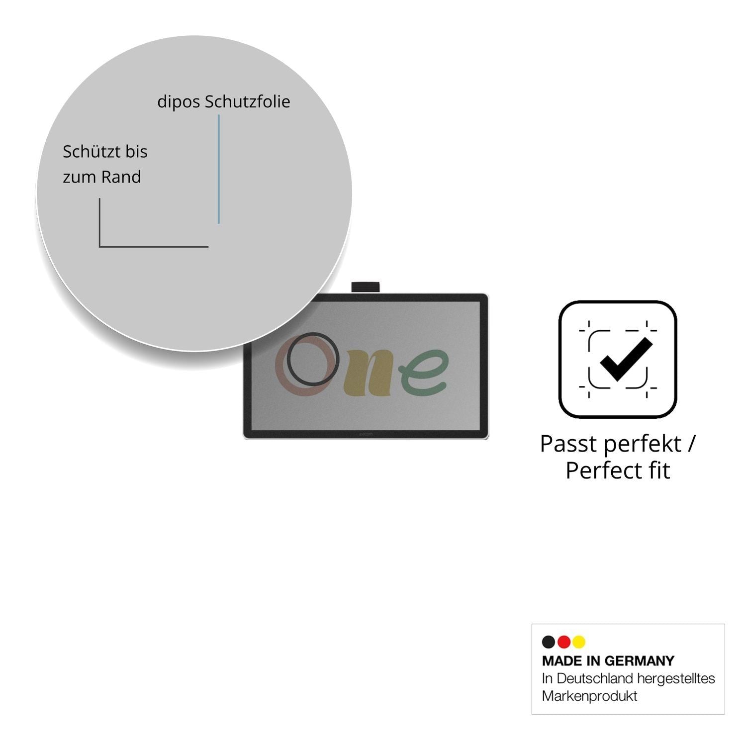 Blickschutzfolie für Wacom One 14 matt Schutzfolie (4)