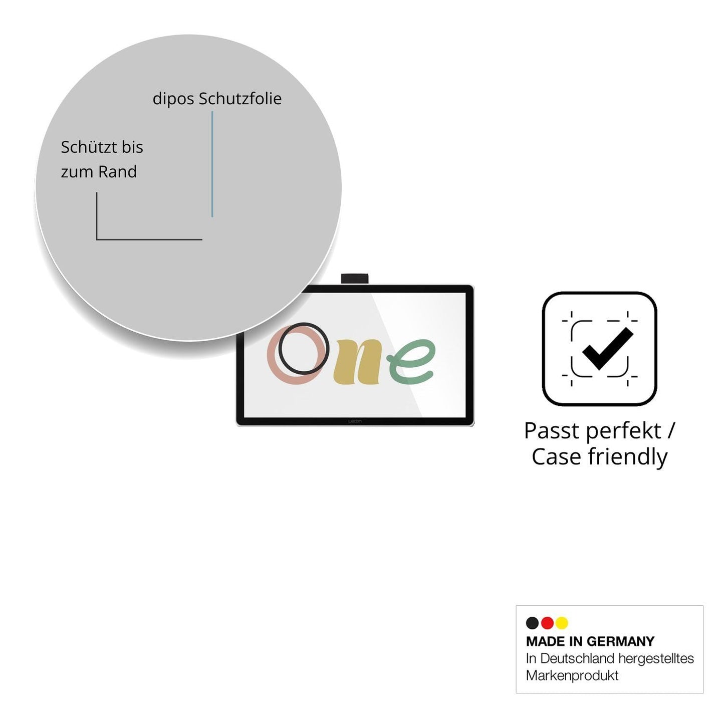 2x 9H Schutzfolie für Wacom One 14 Panzerfolie (6)