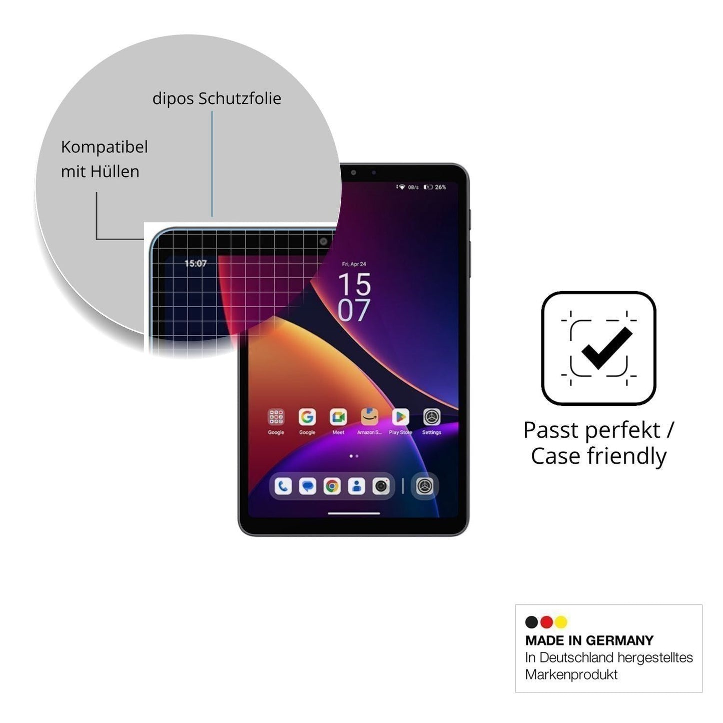 2x Schutzfolie klar für Alldocube iPlay 80 mini Pr (6)